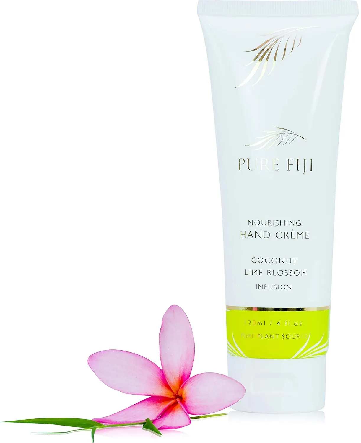 PURE FIJI Nourishing Hand Cream - Deep Moisturizing Hand Cream for Women and Man, Hand Lotion For Dry Hands - 24 Hour Moisture, Organic Ingredients, Coconut Lime Blossom, 4 oz