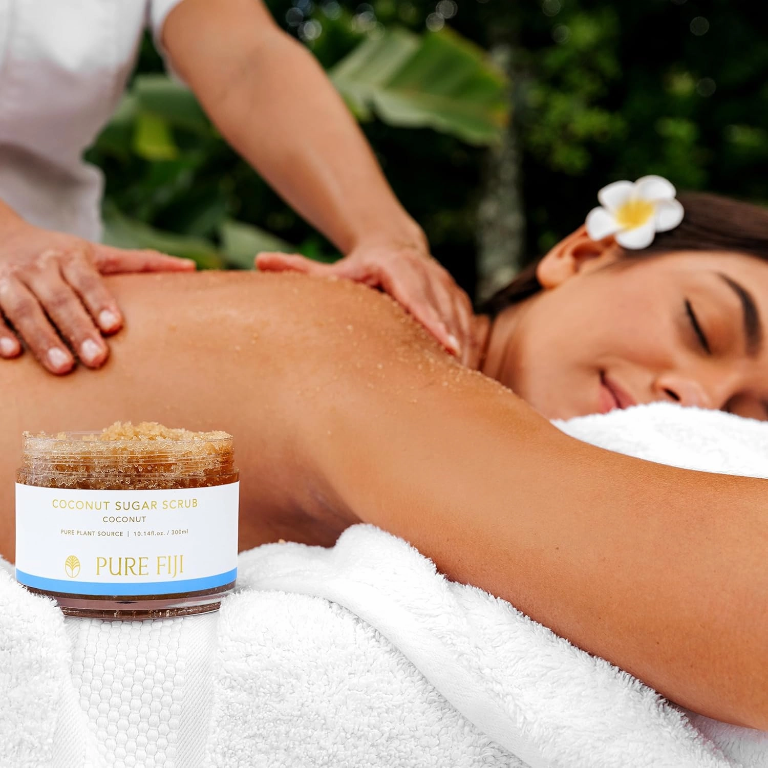 Pure Fiji Coconut Sugar Body Scrub, Coconut (10.14oz/300ml)