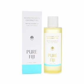PURE FIJI Nourishing Exotic Coconut Body Oil, White Gingerlily (7.7oz/230ml)