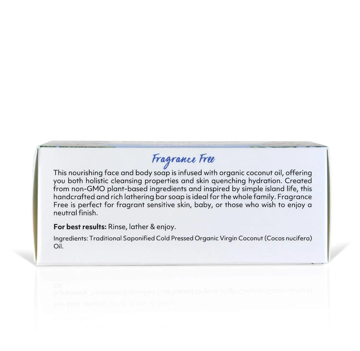 "Coco Fiji Soap Bar for Face and Body Infused With Organic Coconut Oil, Fragrance Free, Essential Oil, Natural Soap for Moisturizing & Pore Purifying Skin, 7 oz, Pack Of 3 "