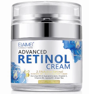 Radiant Youth Retinol Cream – Anti-Aging Moisturizer for Fine Lines, Wrinkles & Firming | Gentle Night Cream for Glowing Skin