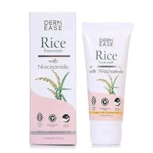 Rice Face Wash with Niacinamide, 3.38 Fl Oz, For Oily and Acne Prone Skin