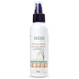 Rice Water Gel Face Wash, 100ml, Glass Skin Glow, Deep Cleansing Facial Cleanser with Niacinamide