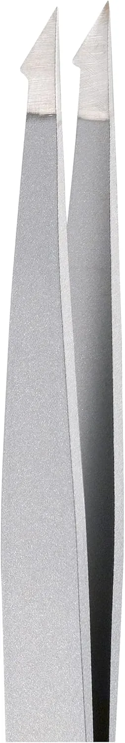 Rubis Evolution Ion-Coated Stainless Steel Tweezers, Combined Pointed/Slanted Tips for Precise Eyebrows and Hair Removal, 4K902,Rubis Switzerland Swiss Made World Renowned Precision