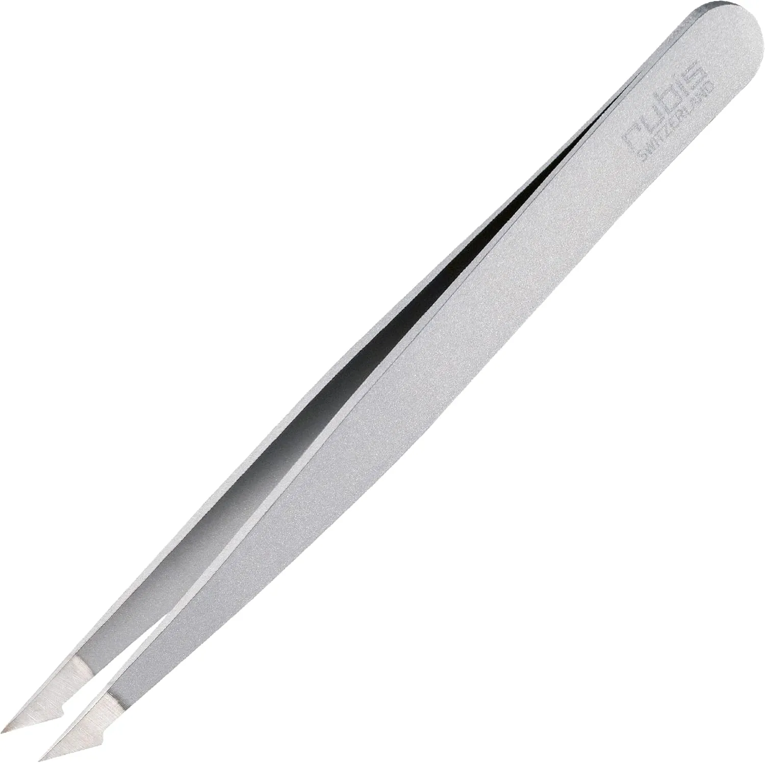 Rubis Evolution Ion-Coated Stainless Steel Tweezers, Combined Pointed/Slanted Tips for Precise Eyebrows and Hair Removal, 4K902,Rubis Switzerland Swiss Made World Renowned Precision
