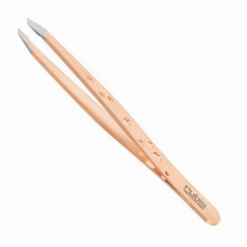 Rubis Classic Slant Tweezer - Rose Gold Elegance