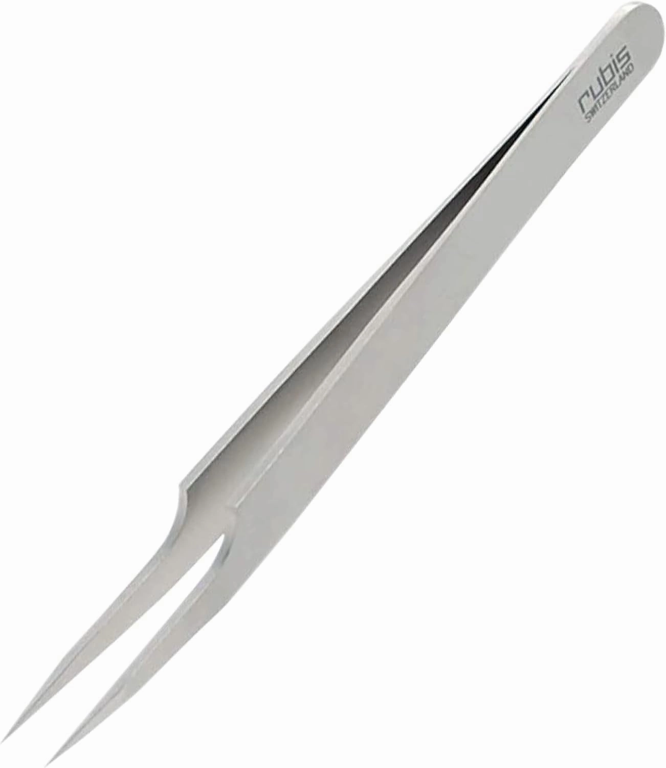 Rubis Stainless Steel Eyelash Tweezers with Pointed Tips for Attaching False Eyelashes, 1K5A02,Rubis Switzerland Swiss Made World Renowned Precision