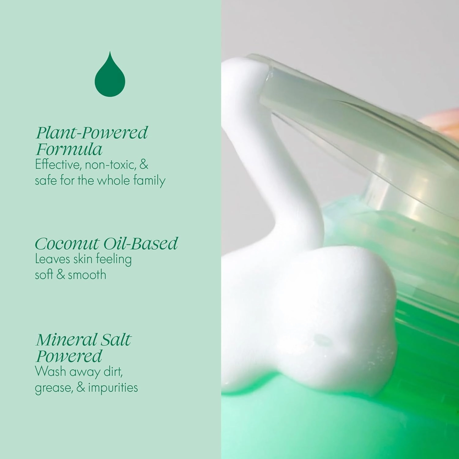 Safely Foaming Hand Soap – Calm 6-Pack, Moisturizing Liquid Hand Soap With Coconut Conditioning, Leaves Skin Soft And Smooth, Removes Dirt, Grease, and Impurities, 10 Fl Oz Each