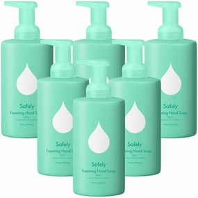 Safely Foaming Hand Soap – Rise 6-Pack, Moisturizing Liquid Hand Soap With Coconut Conditioning, Leaves Skin Soft And Smooth, Removes Dirt, Grease, and Impurities, 10 Fl Oz Each