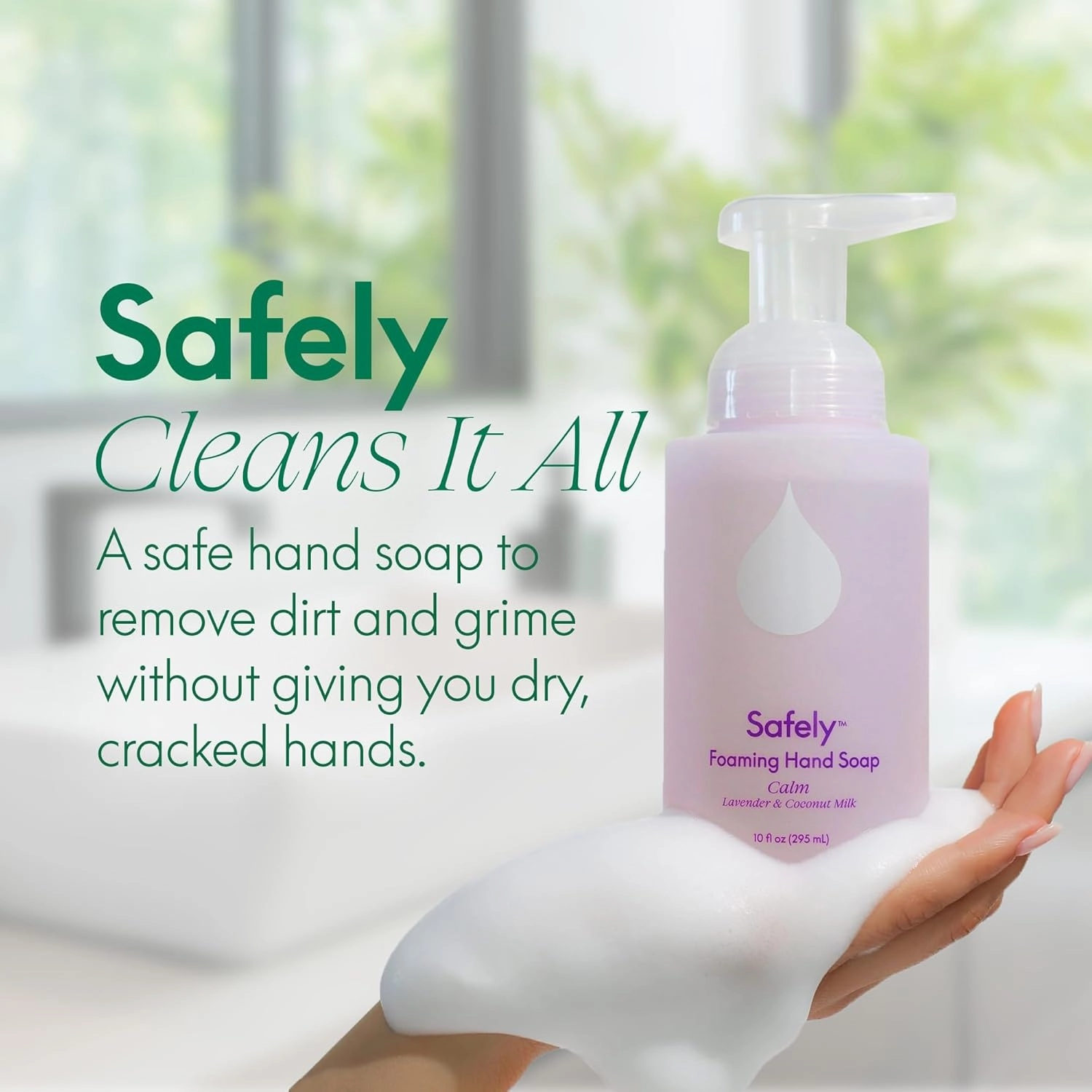 Safely Foaming Hand Soap – Rise 6-Pack, Moisturizing Liquid Hand Soap With Coconut Conditioning, Leaves Skin Soft And Smooth, Removes Dirt, Grease, and Impurities, 10 Fl Oz Each