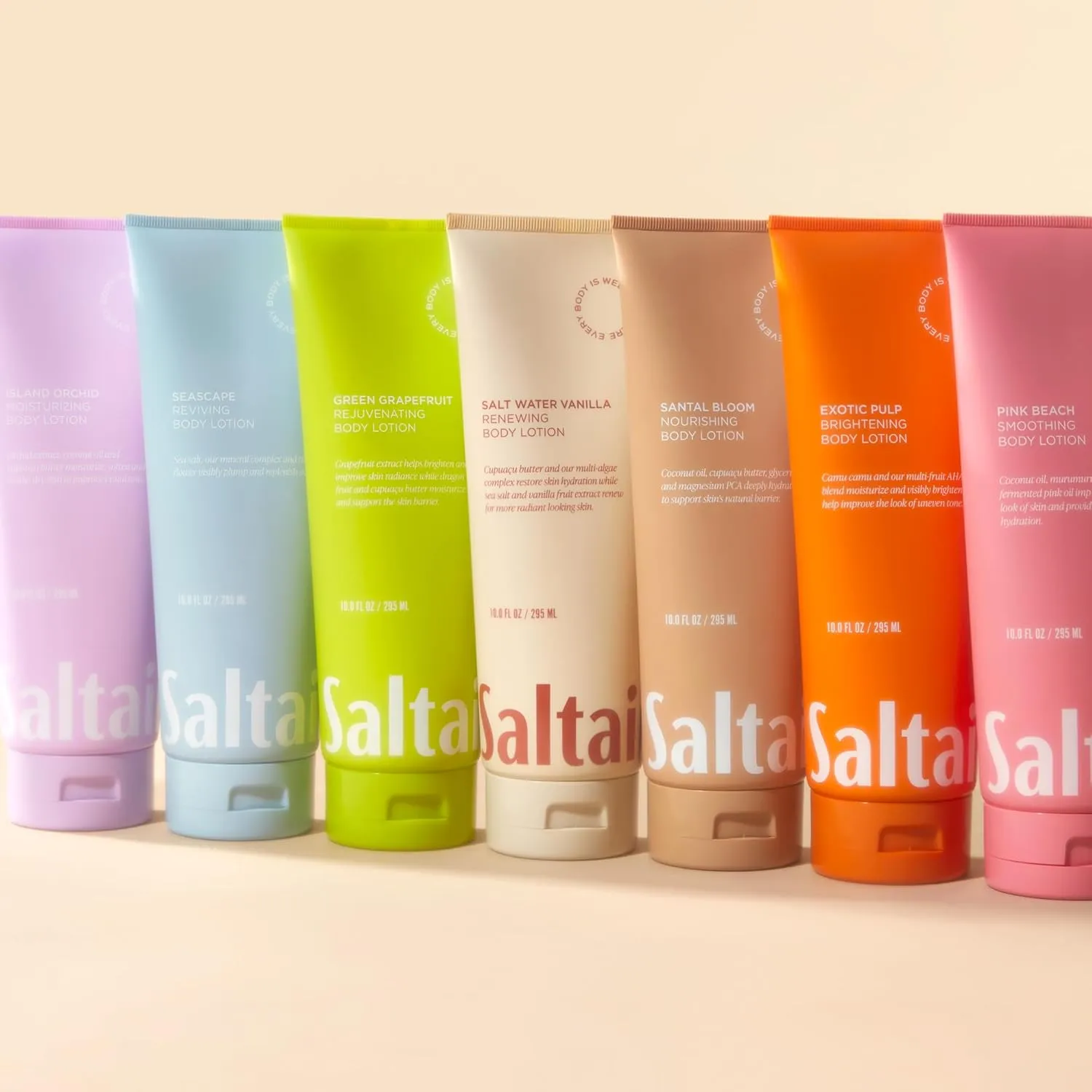 Saltair Body Lotion - 2 Pack Moisturizing Lotion For Dry Skin. Pink Beach Scented Hydrating Body Cream with Nourishing Moisturizer Formula. Skin Care for Women and Men. 2x 10oz Tubes