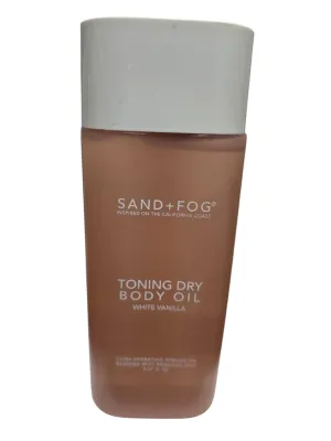 Sand and Fog 5.07 Fl Oz White Vanilla Toning Dry Body Oil, Special Edition: Ultra Hydrating, blended with essential oils, Sulfate, Paraben, and Cruelty Free!!