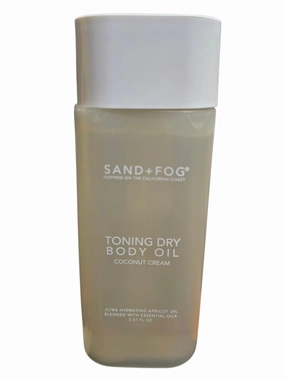 Sand and Fog 5.07 Fl Oz Coconut Cream Toning Dry Body Oil, Special Edition: Ultra Hydrating, blended with essential oils, Sulfate, Paraben, and Cruelty Free!!