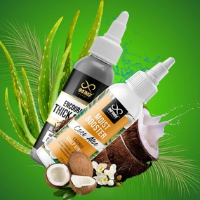 Scalp & Hair Treatment Pack - Black Seed Oil & Coconut, Aloevera - Promotes Hair Growth - Prevents Hair Thinning - Deep Conditioning - Controls Dandruff - Pack of 2