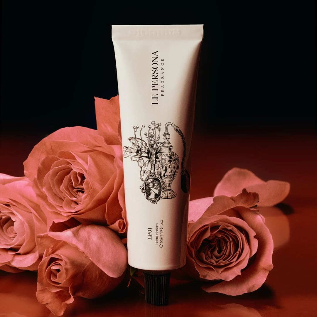 Scented Hand Cream For Women By Perfumers - Anti Wrinkle, Brightening, Non-Greasy Moisturizer - Luxury Korean Hand Cream For Gift 1.9oz/55ml (1.93 fl oz, LP01 Mystic Rose)
