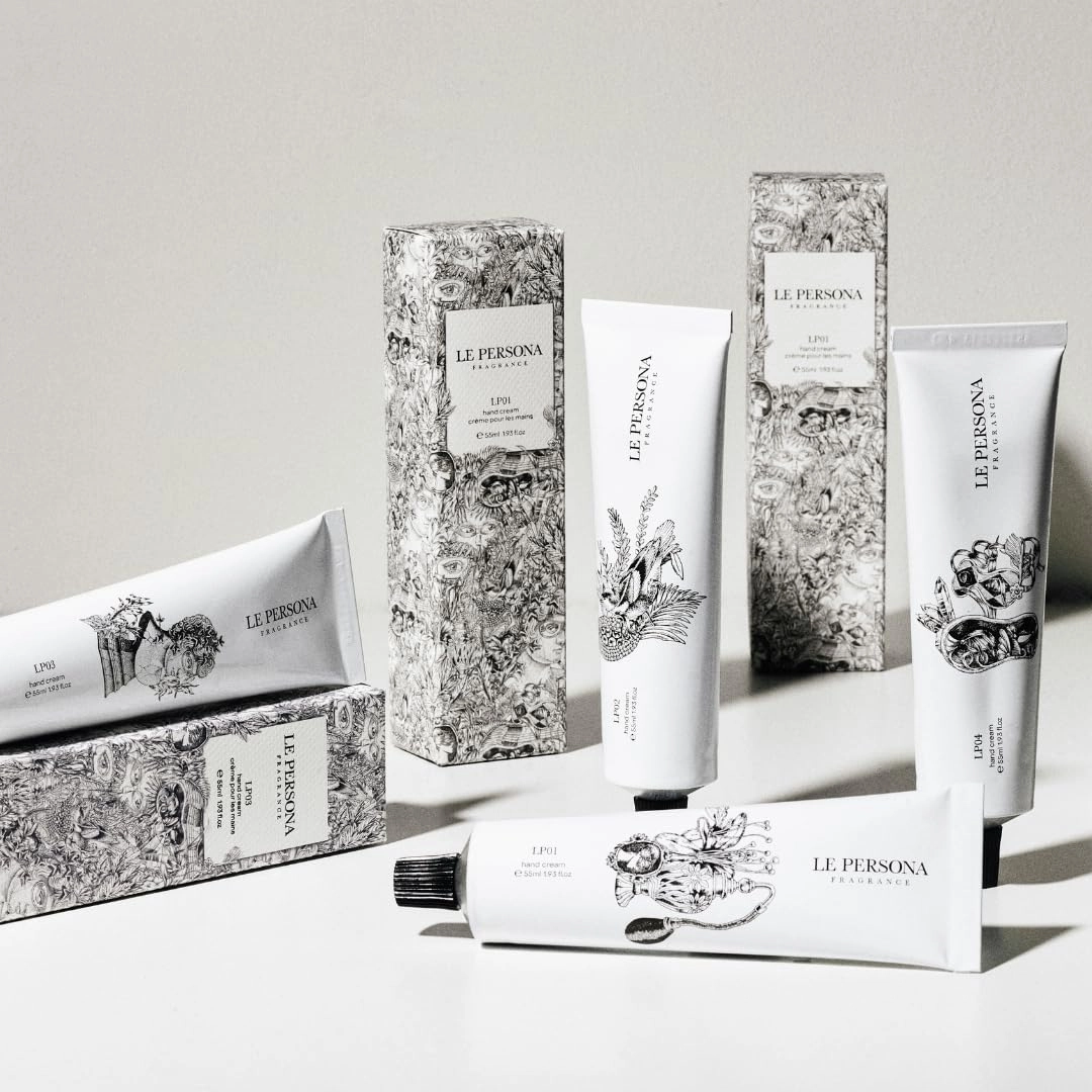 Scented Hand Cream For Women By Perfumers - Anti Wrinkle, Brightening, Non-Greasy Moisturizer - Luxury Korean Hand Cream For Gift 1.9oz/55ml (1.93 fl oz, LP01 Mystic Rose)