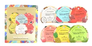 SEPHORA Collection Wishing You Face Mask Magic:: Watermelon, Lychee, Coconut, Matcha, Pomegranate, and Pineapple
