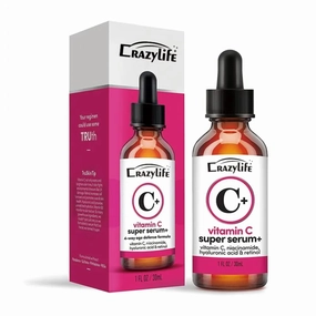 Serum Anti Aging Face Serum with Vitamin C  Hyaluronic Acid Vitamin E 30ml Brightening for Dark Spots Even Skin Tone Eye Area Fine Lines & Wrinkles 1 Fl Oz (1 Fl Oz (Pack of 5))