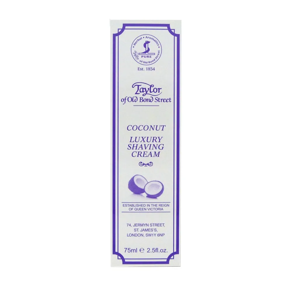 Shaving Cream 75ml Tube Coconut