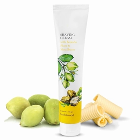 Shaving Cream for Men | Natural Shaving cream - No Toxic Chemicals, SLS, Parabens | Best Shaving Cream with Shea Butter for premium shave experience | Fresh Herbal Sandalwood Scent | (125 gm)