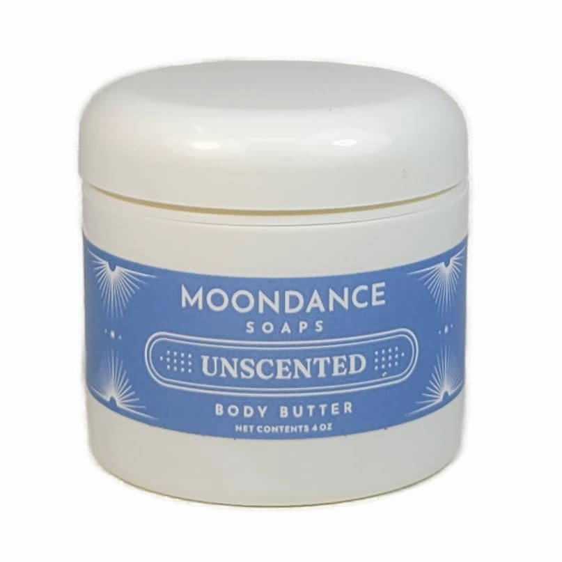 Shea Butter Unscented Body Butter Handmade Moisturizers with Beeswax and Cocoa Butter