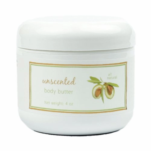 Shea Butter Unscented Body Butter Handmade Moisturizers with Beeswax and Cocoa Butter