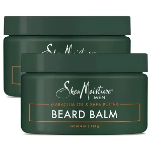 SheaMoisture Beard Balm for Men, 2-Pack – Moisturizing Shea Butter & Maracuja Oil, Gifts for Men, 4 Oz Ea