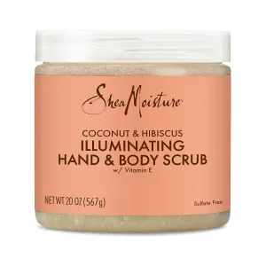SheaMoisture Body Scrub for Dull Skin Illuminating Coconut and Hibiscus Cruelty-Free Skin Care 20 oz