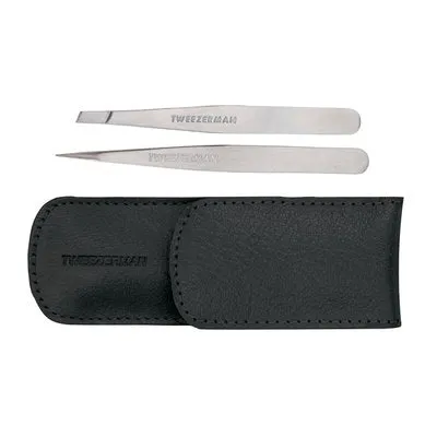 Silver Petite Tweezer Duo