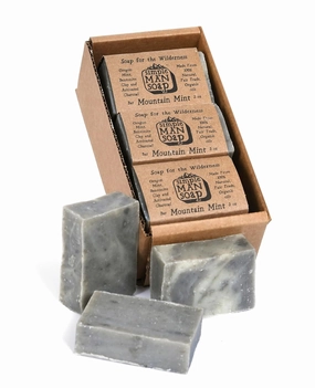 SimpleMan Soap Bar (Mountain Mint) - Men’s soap with Organic & Fair Trade Essential Oils - All Natural, Handmade Man Bath Soap Bars-Pack of Six 2.5 Ounce bars(15 Ounces Total)