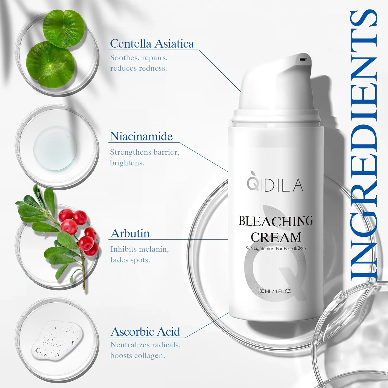 Skin Lightening Cream for Intimate Areas | Skin Brightening Cream with Arbutin & Niacinamideia | Rapid Even Tone Formula for Underarms, Knees, Elbows, Bikini Line | Dark Spot Remover (1 fl.oz)