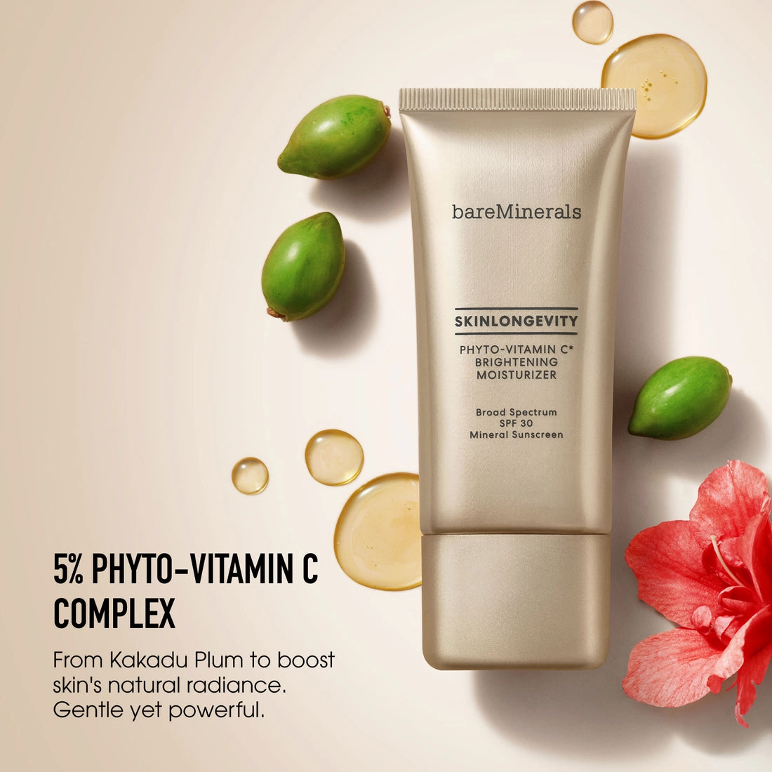 Skin Rescue Pure Smooth Serum & Skinlongevity Phyto-Vitamin C Brightening Moisturizer Mineral SPF30 Bundle
