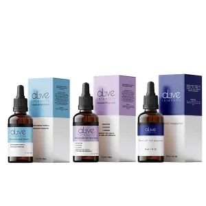 Skincare Power Trio: Hyaluronic Acid, Niacinamide, and Retinol 2.5% Serums by Alive Intensity
