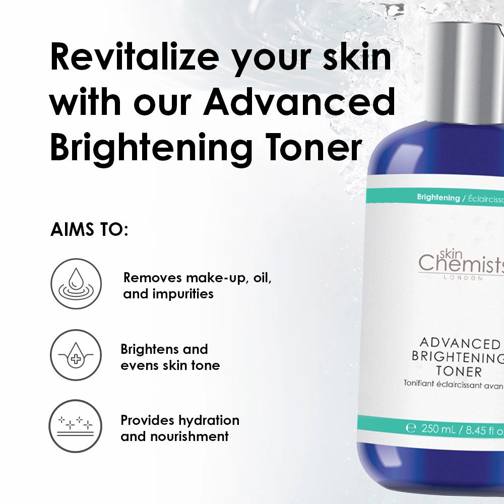 skinChemists Advanced Brightening Toner 250ml Twin Value Savings Pack