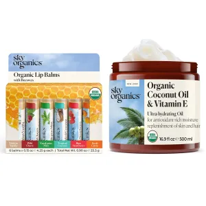 Sky Organics Coconut Oil and Vitamin E & Lip Balm