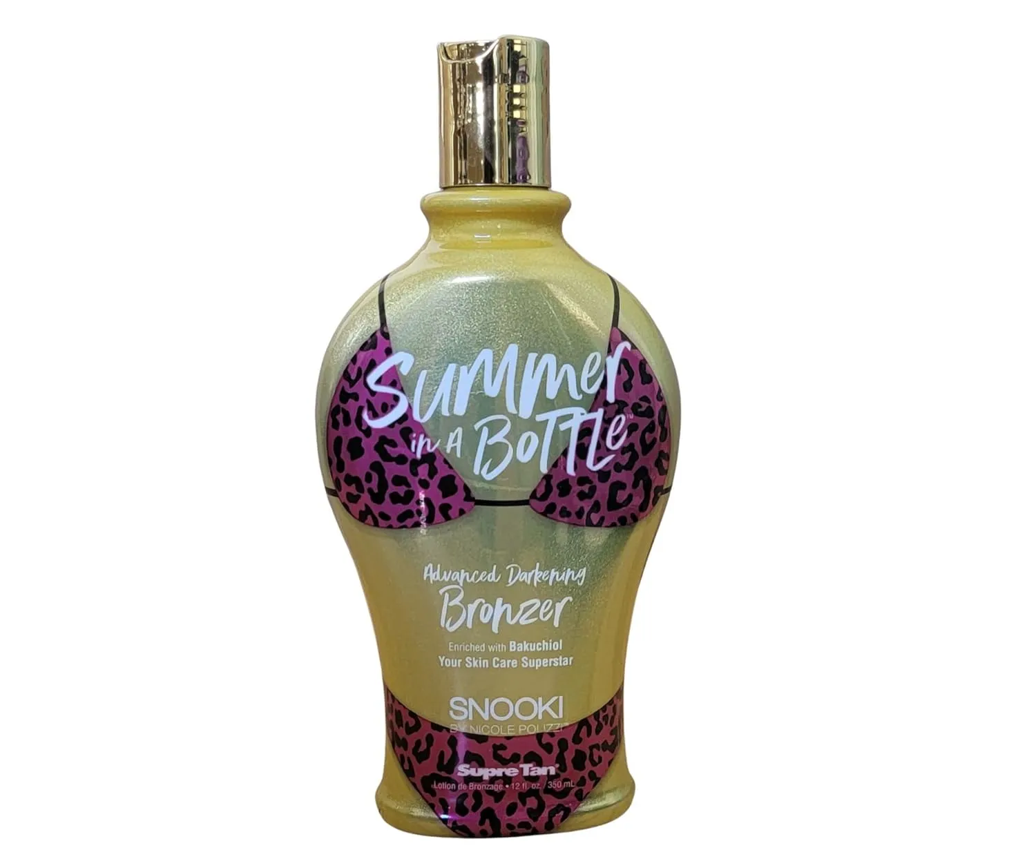 Snooki Summer in a Bottle Advanced Darkening Bronzer Tanning Lotion 12 oz