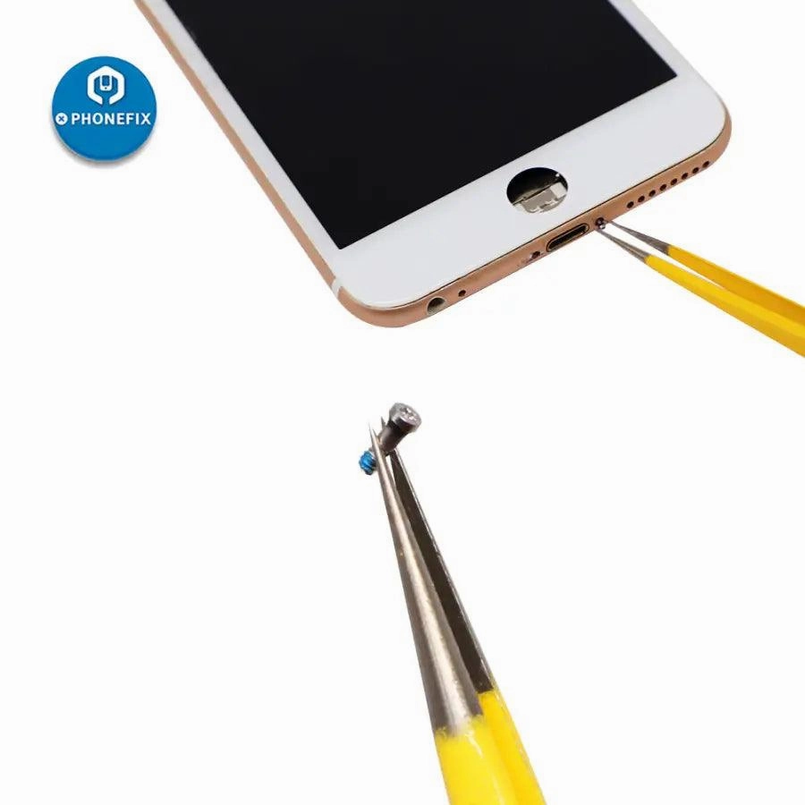 Stainless Steel Anti-static Tweezers Kit for PCB Soldering Repair Tool