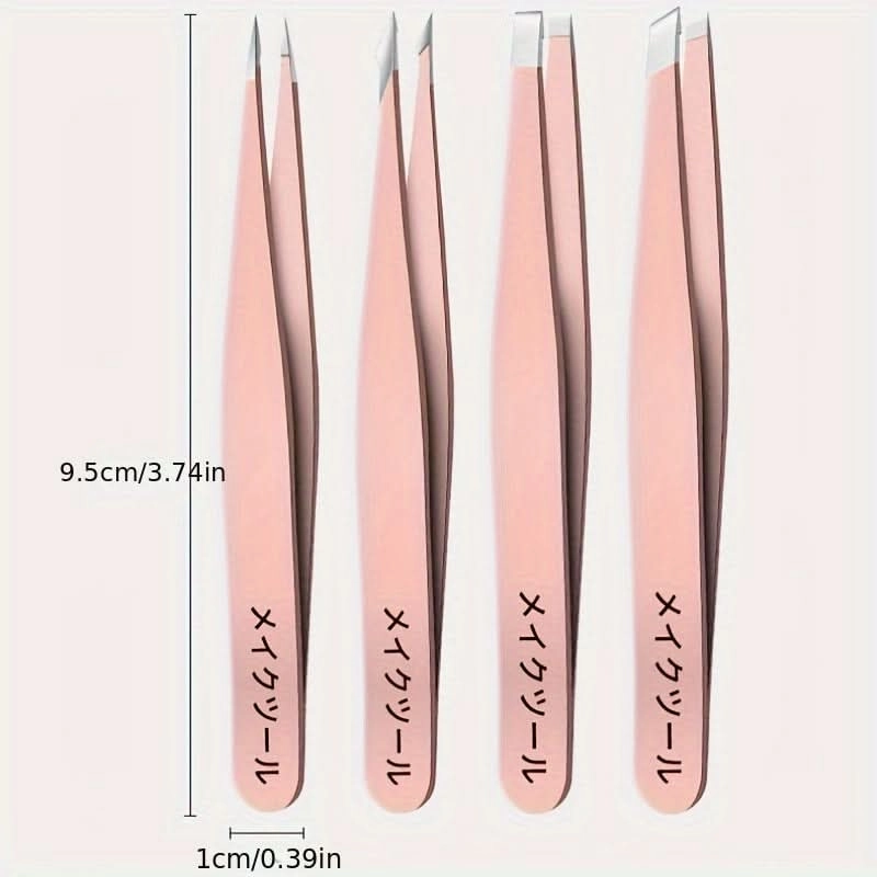 Stainless Steel Precision Tweezers – Slant & Pointed Tips