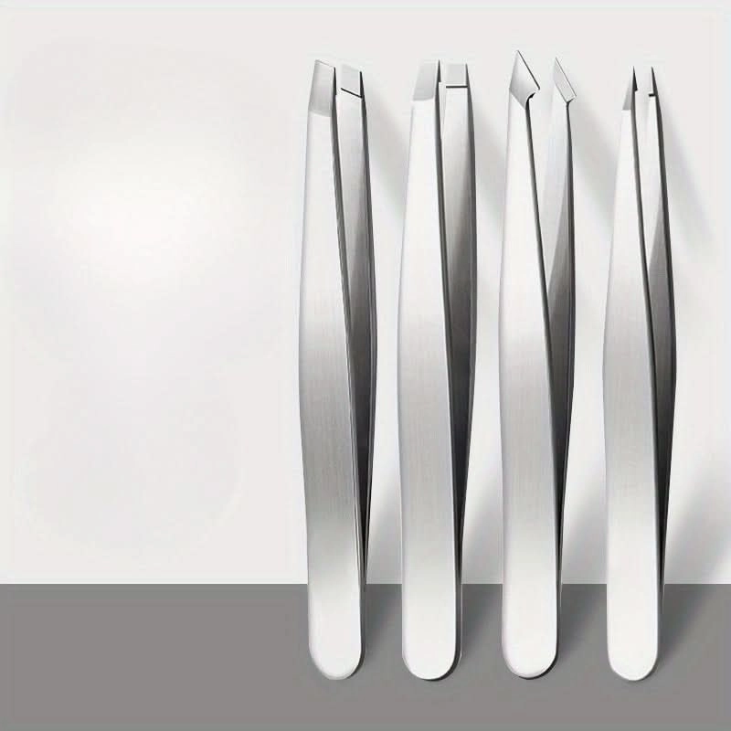 Stainless Steel Precision Tweezers – Slant & Pointed Tips