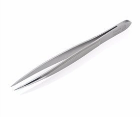 Stainless Steel Toplnox Pointed Tweezers by Niegeloh. Made in Solingen, Germany