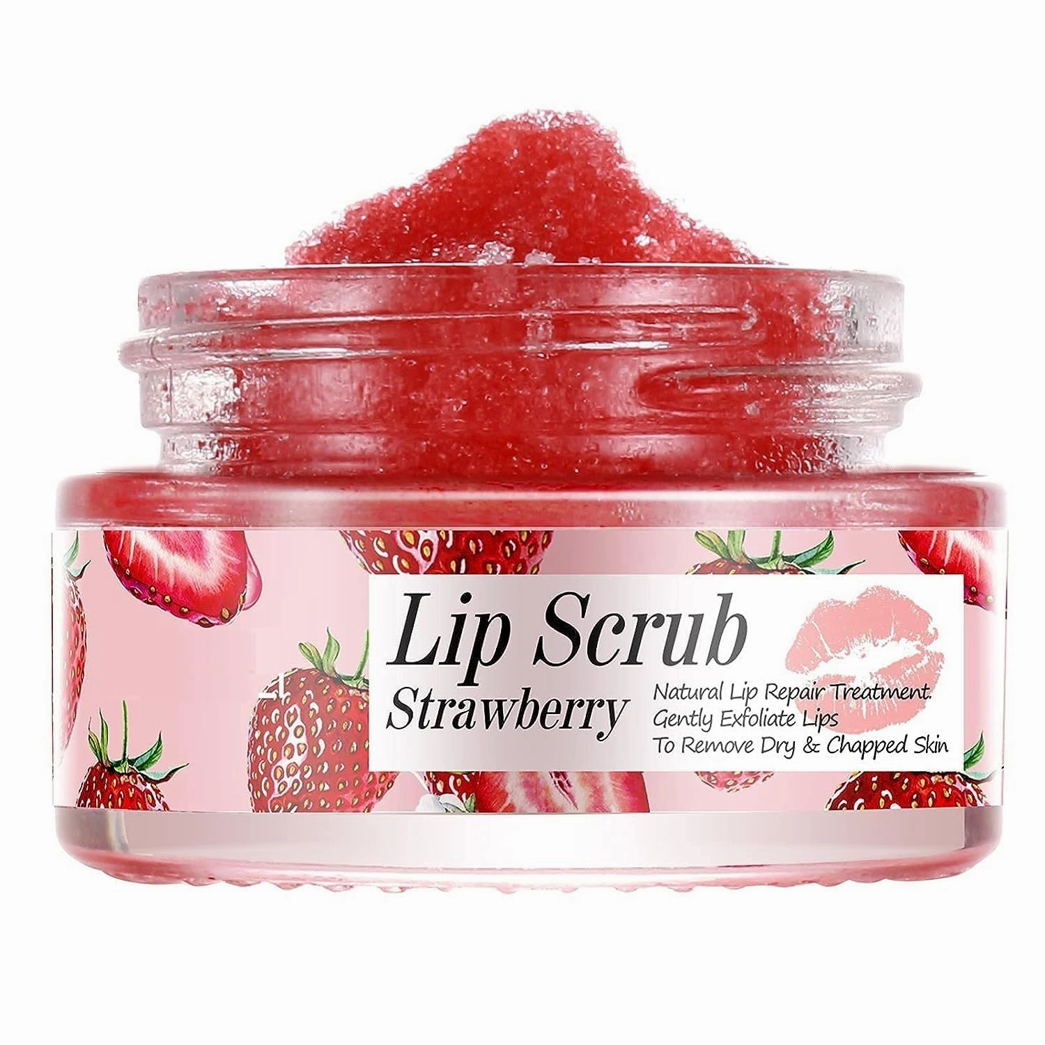 STRAWBERRY LIP SCRUB FOR NATURAL LIPREMOVE DRY & REPAIR TREATMENT GENTLY EXFOLIATE LIPS | TO REMOVE DRY 10 gm