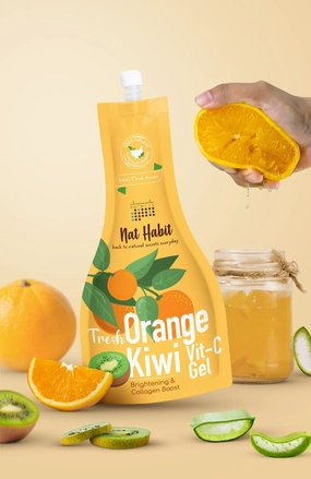 strongFresh Orange Kiwi Vit-C Gel strongbriBrightening  Collagen Boosti