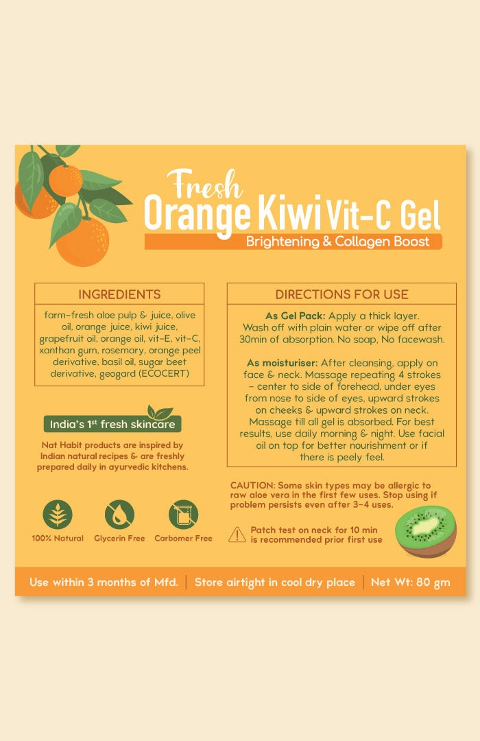 strongFresh Orange Kiwi Vit-C Gel strongbriBrightening  Collagen Boosti