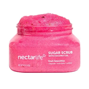 Sugar Body Scrub 8 oz, Moisturizing and Exfoliating Scrub for Nourishing Essential Body Care, Gift For Her (Fruit Smoothie)