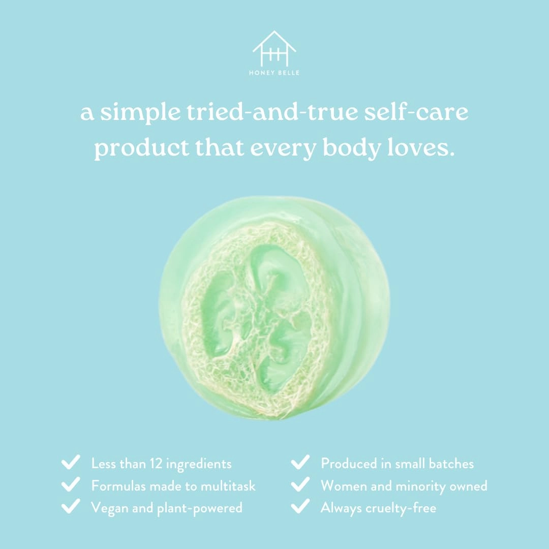Sweet Jasmine Exfoliating Loofah Soap 2-Pack - Exfoliating Bar Soap with Loofah Inside - Cleansing, Moisturizing, Nourishing, Scrubby Soap - Plant-Based, Eco-Friendly, Vegan, Cruelty-Free