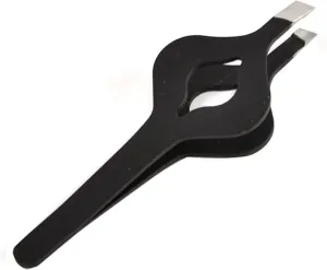 TEMKIN Tweezers Slant Tip Hair Removal Tweezers Stainless Steel Slanted Flat Point Tip Removal Professional Eye Brow Tweezers Tweezers