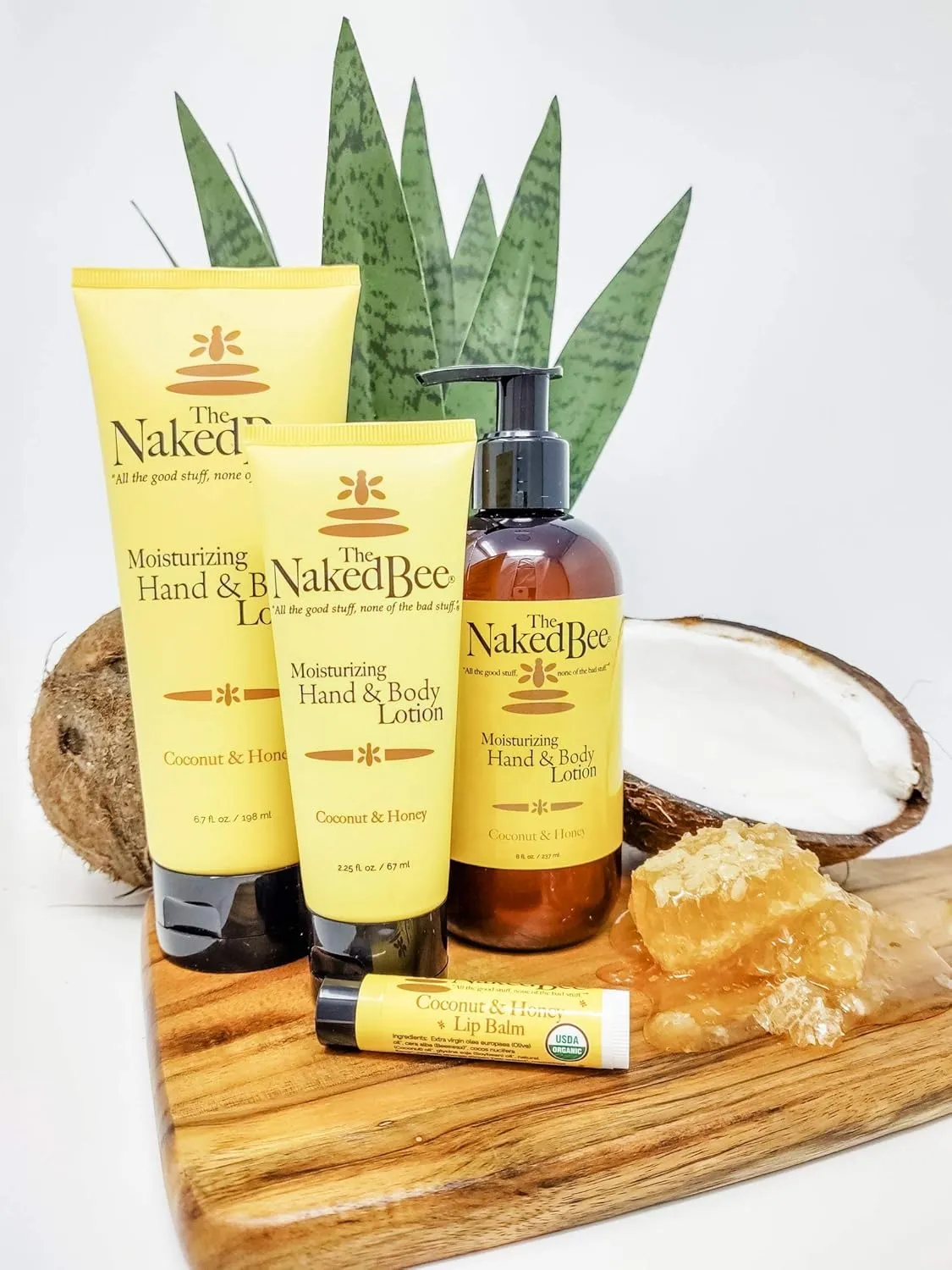 The Naked Bee Nourishing Body Lotion for All Skin Types (6.7 oz) Moisture Replenishing Lotion for Dry Skin with Cococnut & Honey