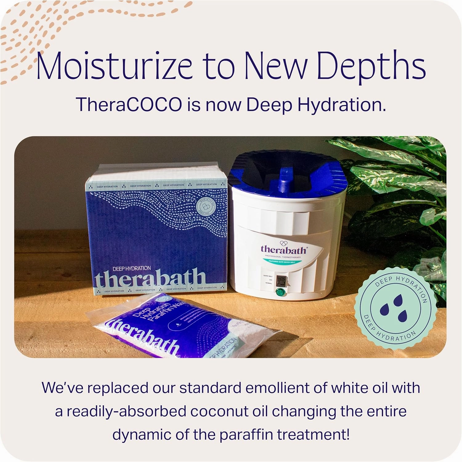 Therabath Deep Hydration Paraffin Wax Bath Refills - Wax Beads - to Relieve Discomfort, Stiff Muscles, Dry Skin - with Coconut Oil, Vitamin E, & Aloe - Made in The USA, 6 lb. Free & Clear