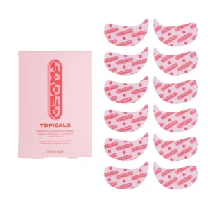 Topicals Faded Brightening Under Eye Masks | Revitalizing Patches to Depuff, Hydrate, and Illuminate | Diminishes Dark Circles and Fine Lines | Made with Kojic Acid, Caffeine & Niacinamide