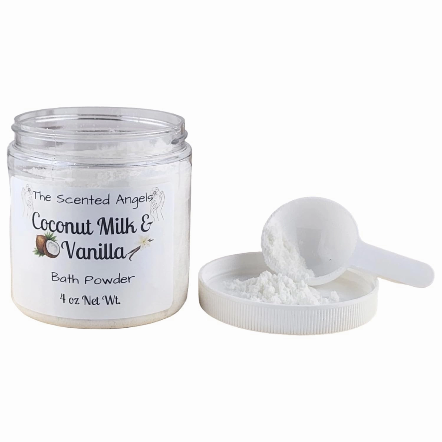 TSA Handmade All Natural Coconut Milk and Vanilla Bath Powder Soak, Deep Clean, Spa, Skin Care, Dry Skin, Moisturizer, Valentine's Day, Sensitive, Woman, Men, Gift, Relax, 4 oz